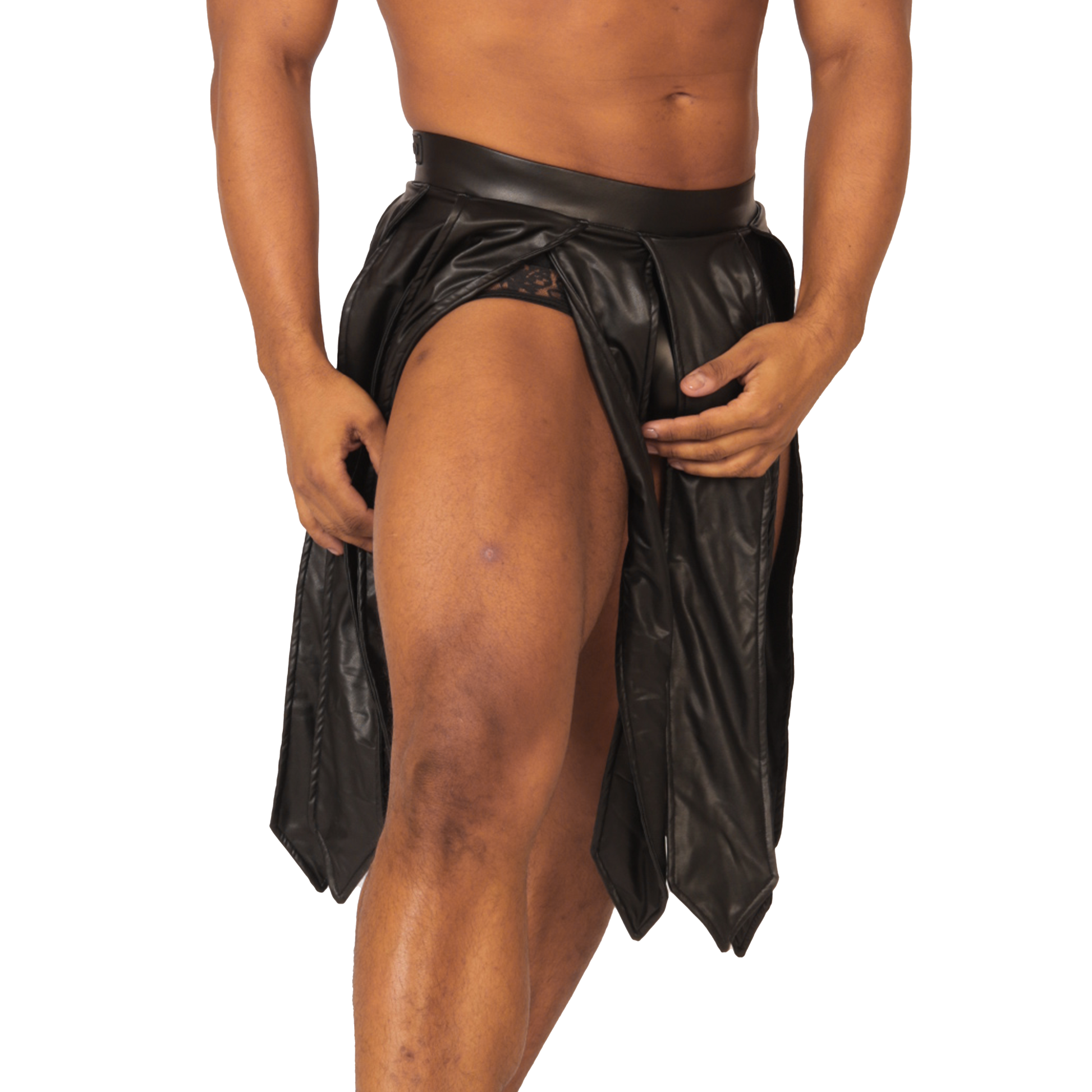 PASSIONE BLACK SKIRT - Men's Fetish Bodywear with Sexy Details