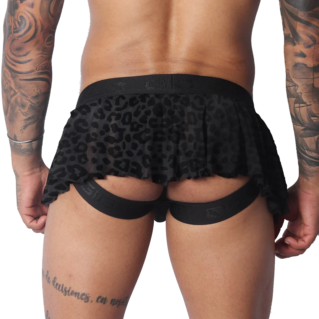 Plush Skirt back view by Gigo Underwear