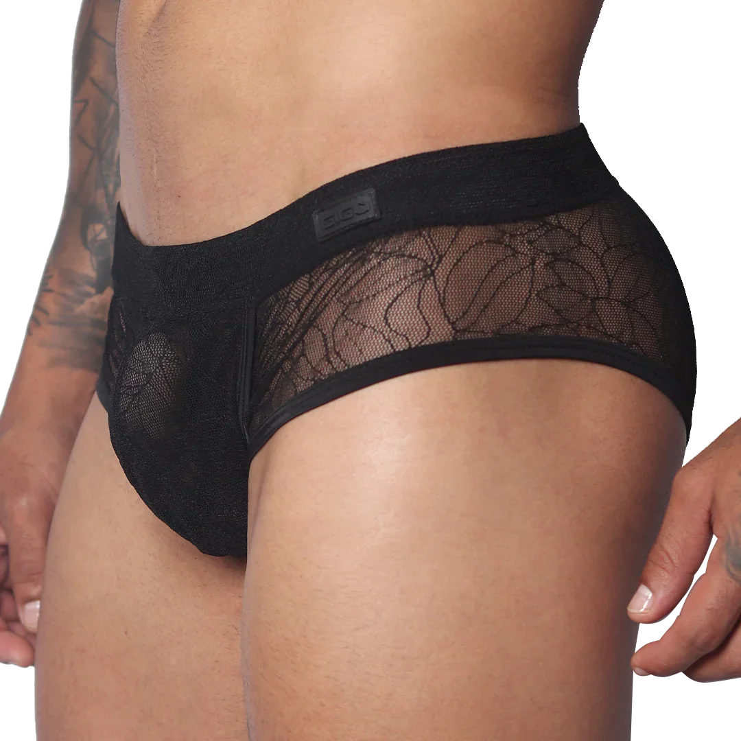 Prolix Black Trunk front view by Gigo Underwear