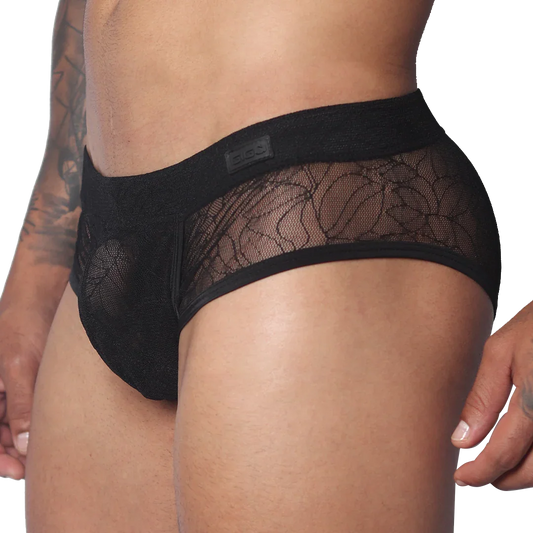 Prolix Black Trunk front view by Gigo Underwear