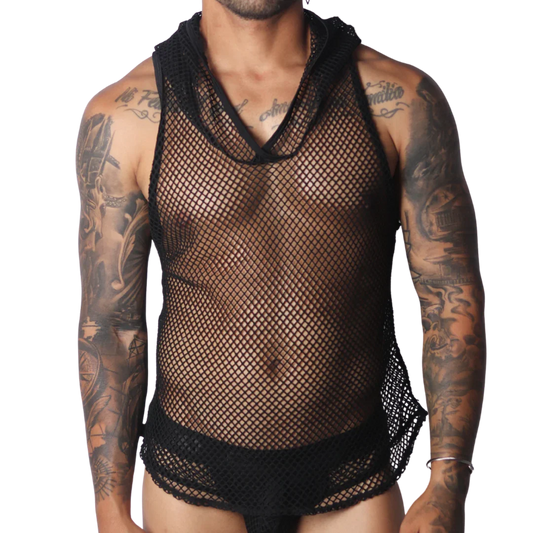 Provocative Black Hoody Tshirt by Gigo Underwear