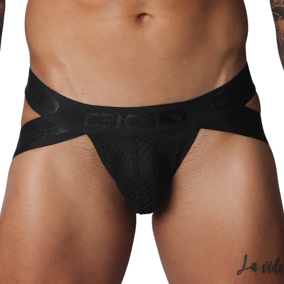 Provocative Black Jockstrap by Gigo Underwear