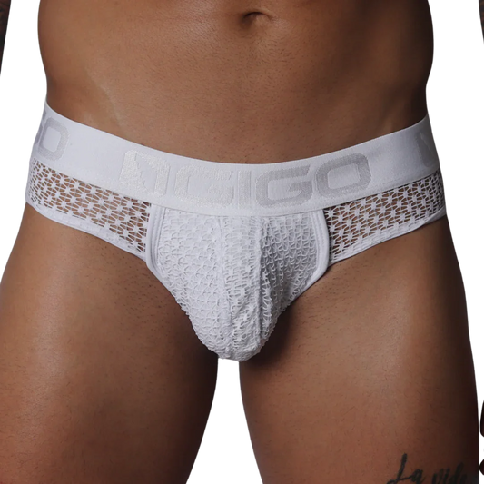 Provocative White Brief by Gigo Underwear