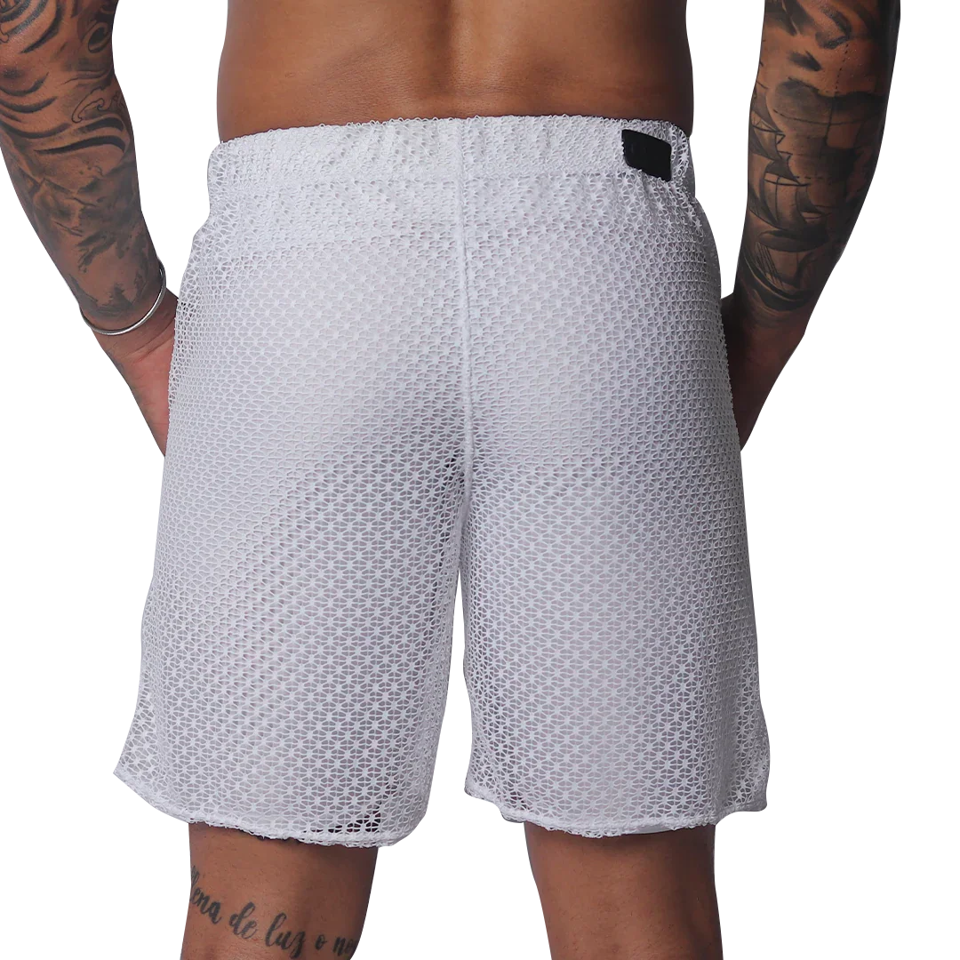 Provocative White Short back view by Gigo Underwear