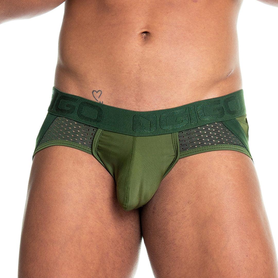PRUDENCE GREEN BRIEF JOCKSTRAP - Gigo Underwear & MensWear