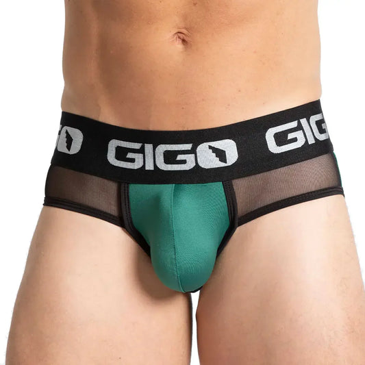 Purity Green Brief by Gigo Underwear