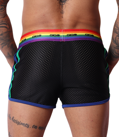 Pride Shorts back view by Gigo Underwear