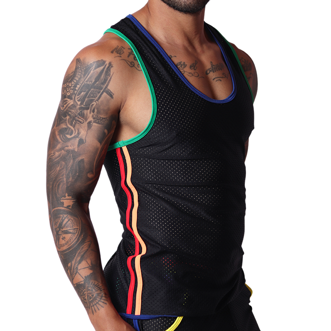 Pride Tank front view by Gigo Underwear