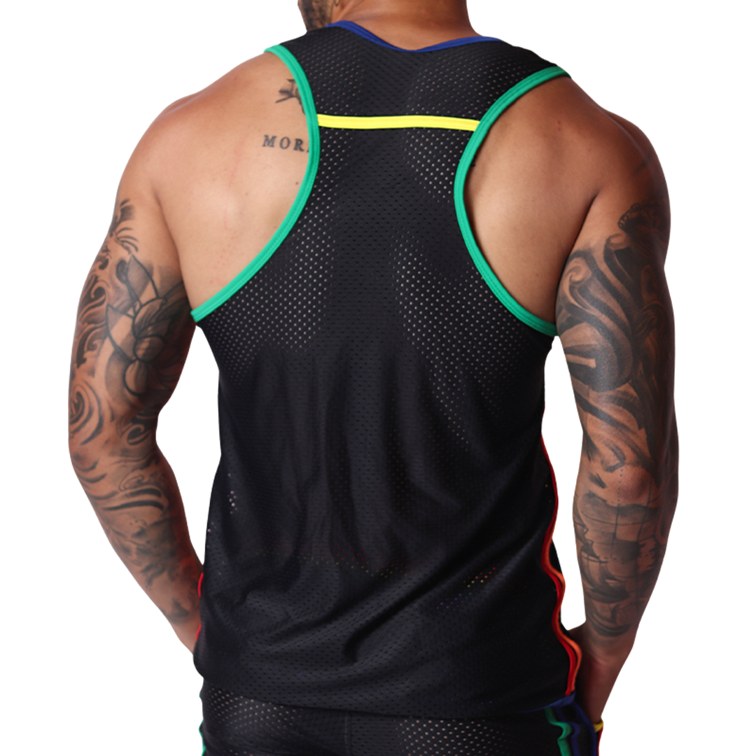 Pride Tank back view by Gigo Underwear