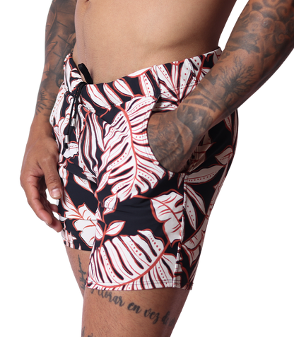 Prisma Black Beachwear front view by Gigo Underwear
