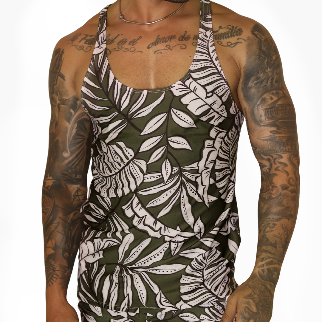 Prisma Green Tank by Gigo Underwear