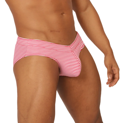 Rank Red Swim Brief front view by Gigo Underwear