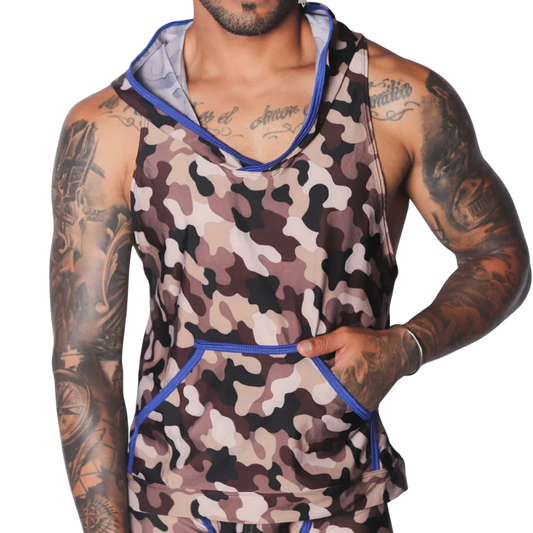 Trend Blue Hoody Tshirt by Gigo Underwear