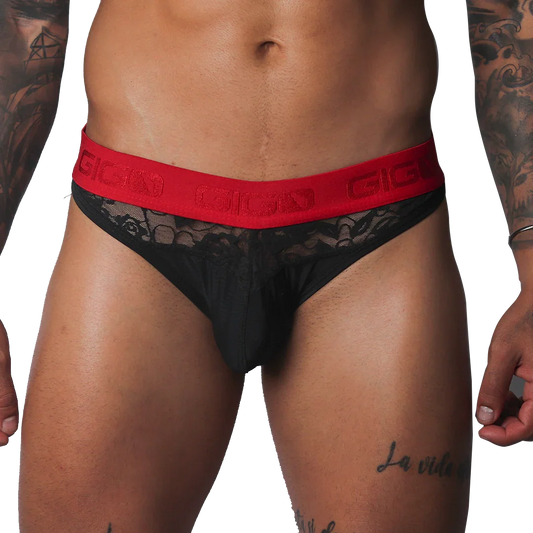 Romantic Black Brief by Gigo Underwear