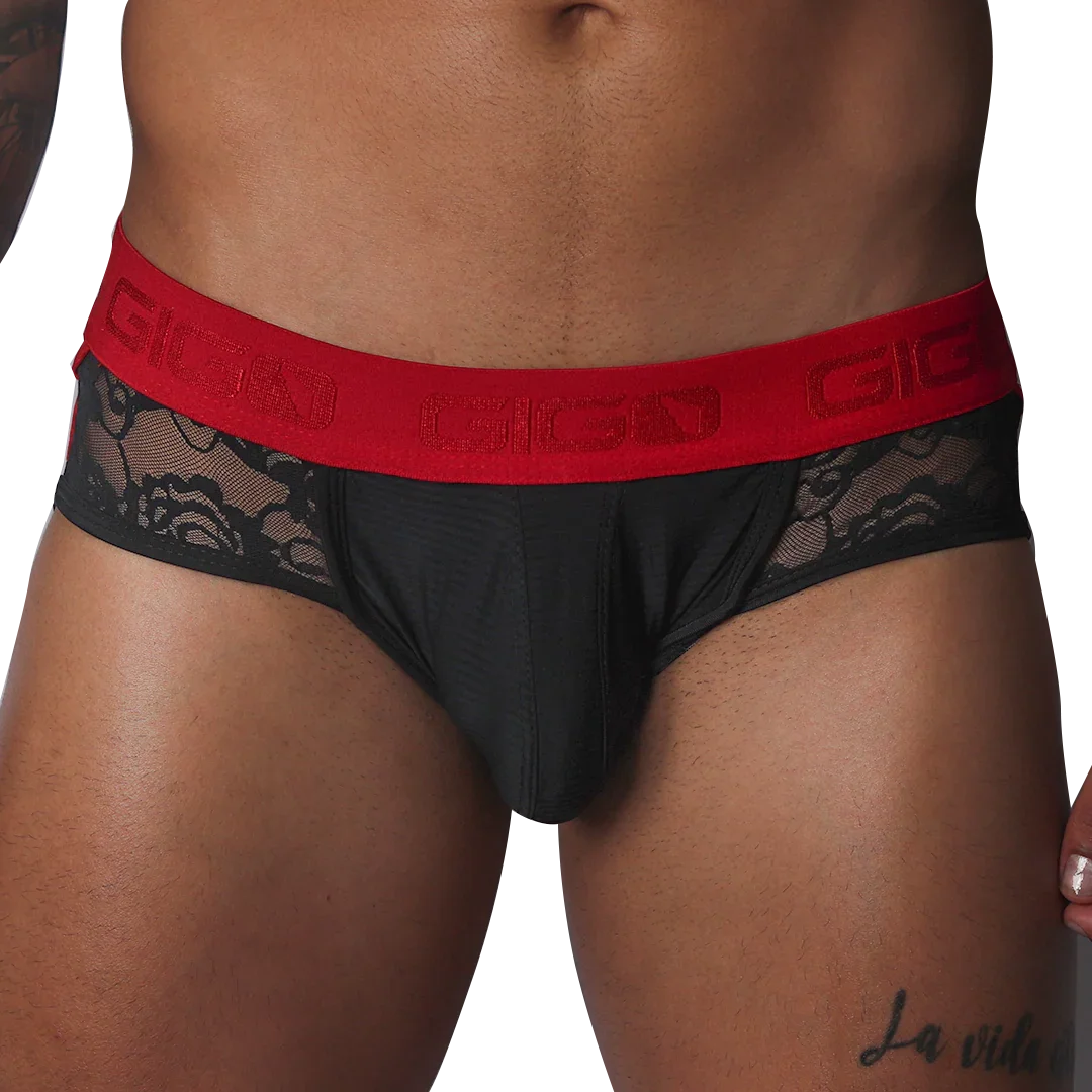 Romantic Black Jock Thong by Gigo Underwear