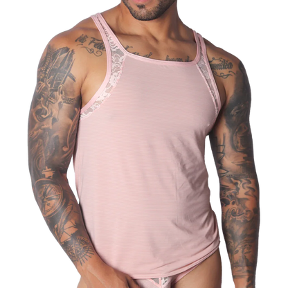 Romantic Pink Tank by Gigo Underwear