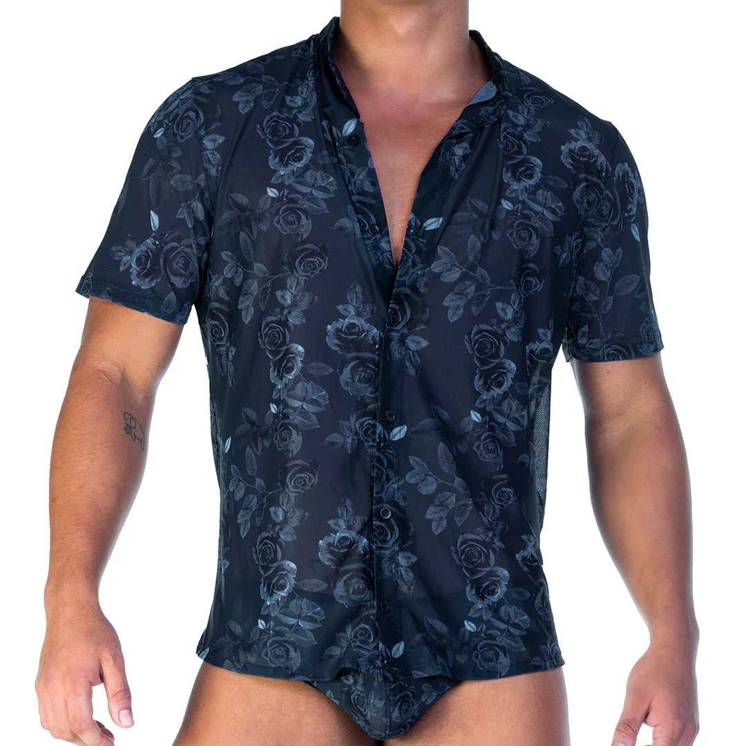 Rose Black Shirt by Gigo Underwear