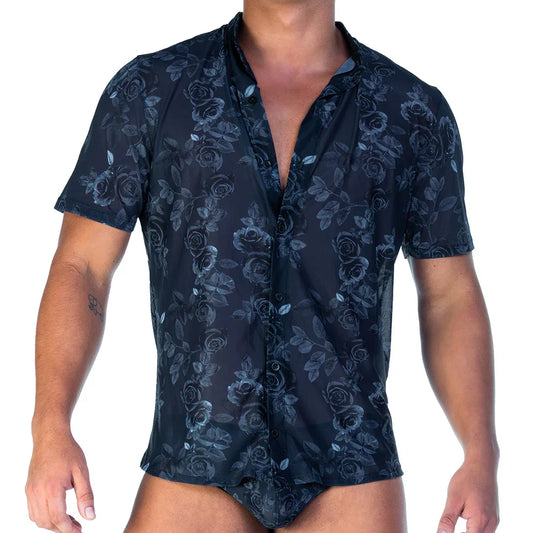 Rose Black Shirt by Gigo Underwear