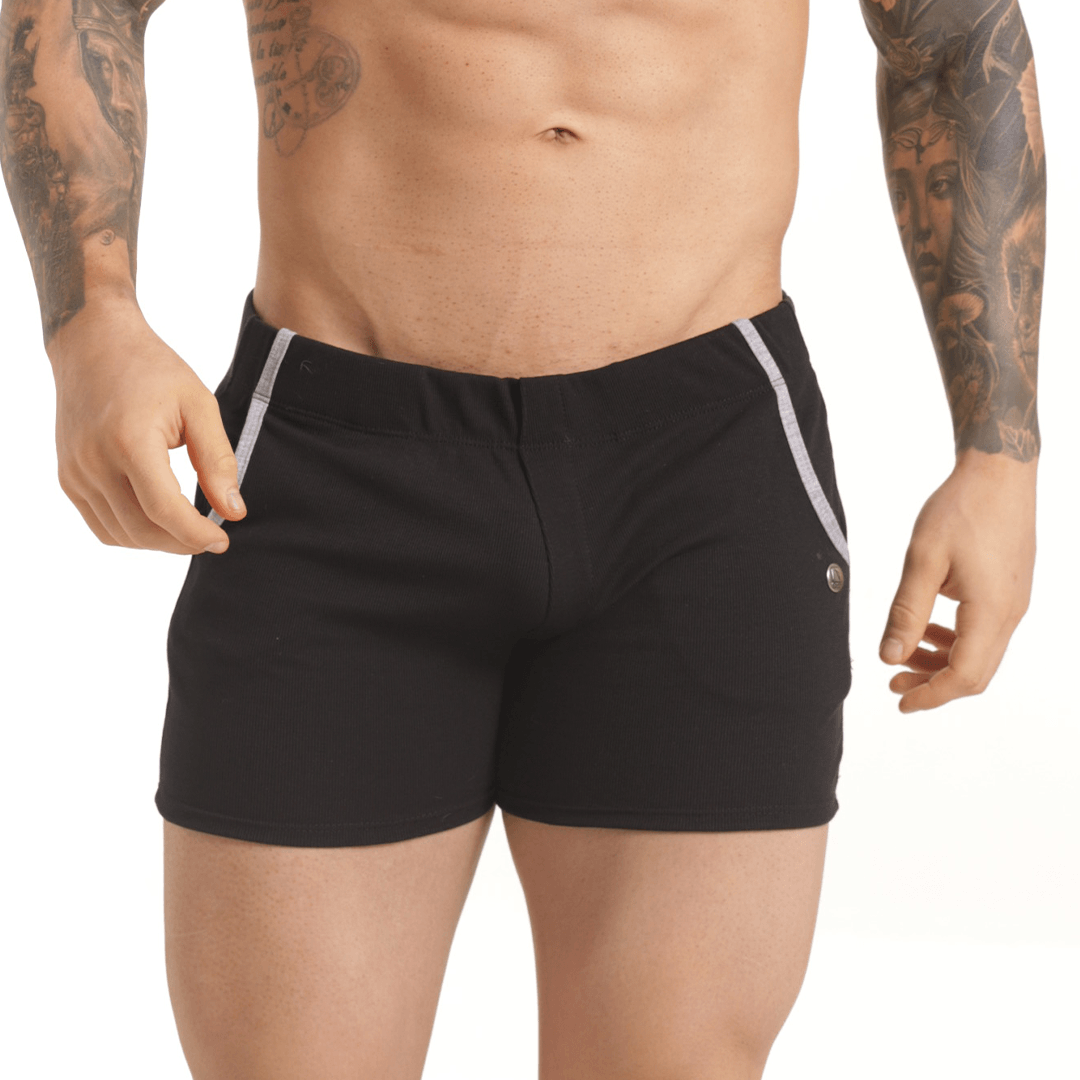 SCANALING BLACK SHORT - Gigo Underwear & MensWear