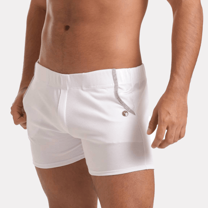 SCANALING WHITE SHORT - Gigo Underwear & MensWear