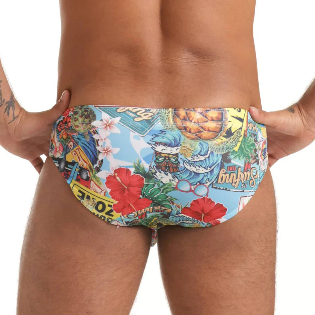 Seventies Swim Brief back view by Gigo Underwear