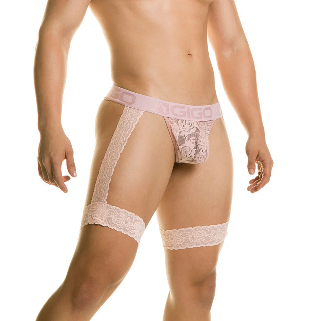 Sinner Pink Gelbert Belt by Gigo Underwear