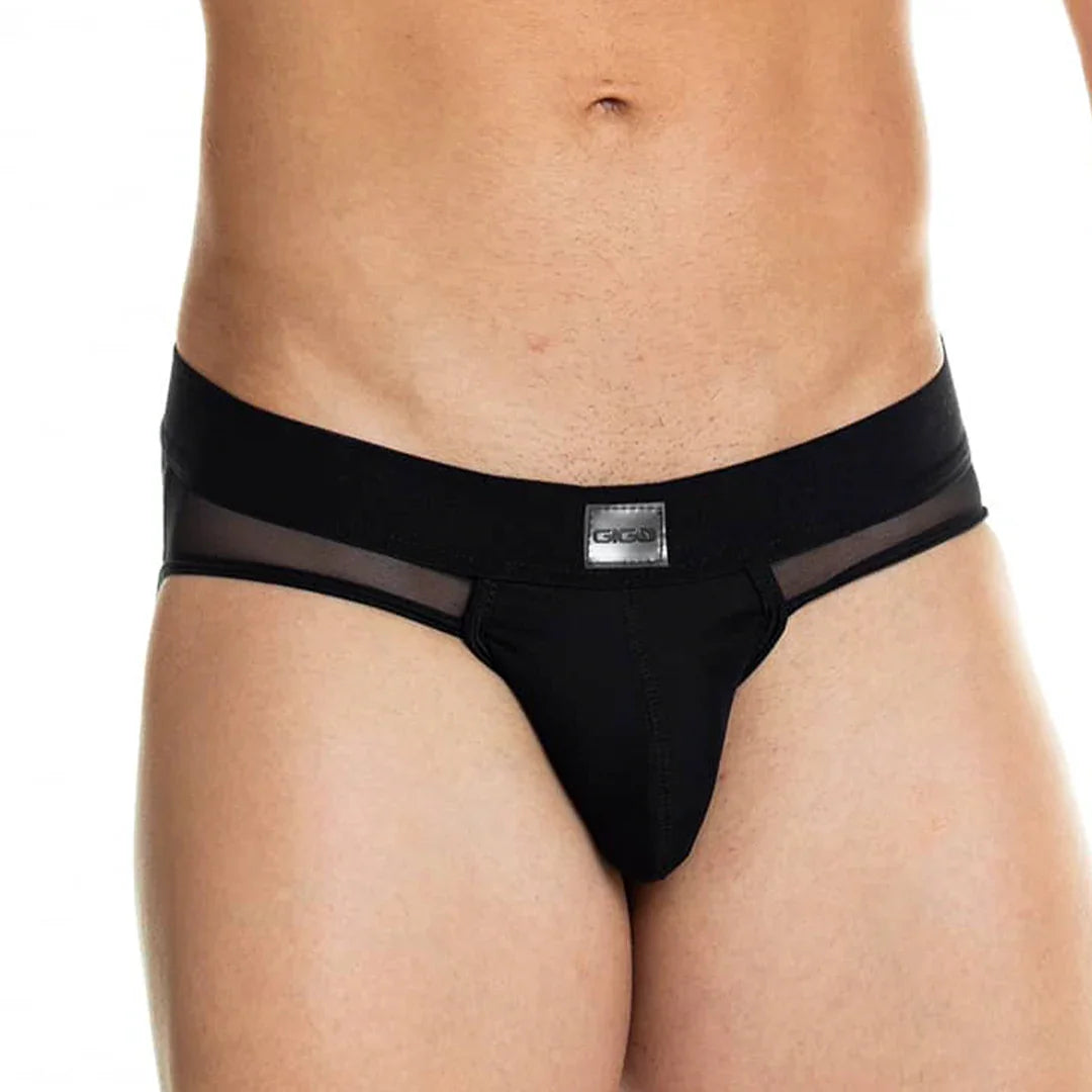 Skin Black Brief Jockstrap back view by Gigo Underwear