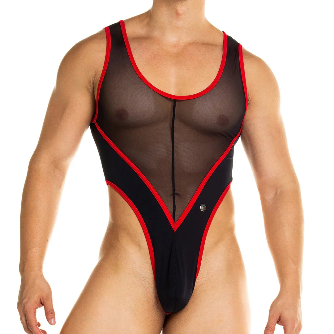 Skin Red Body front view by Gigo Underwear