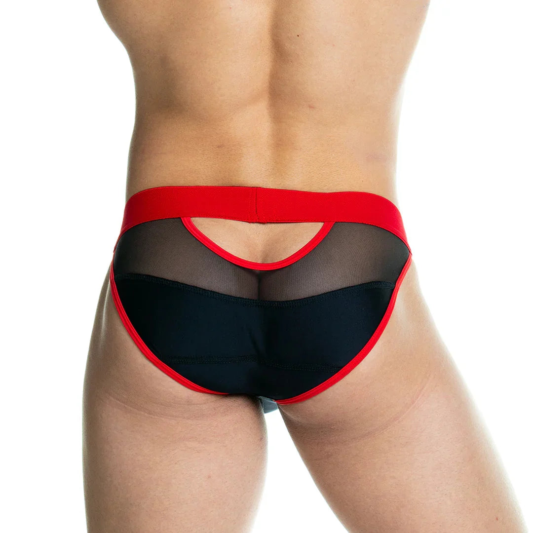 Skin Red Brief back view by Gigo Underwear