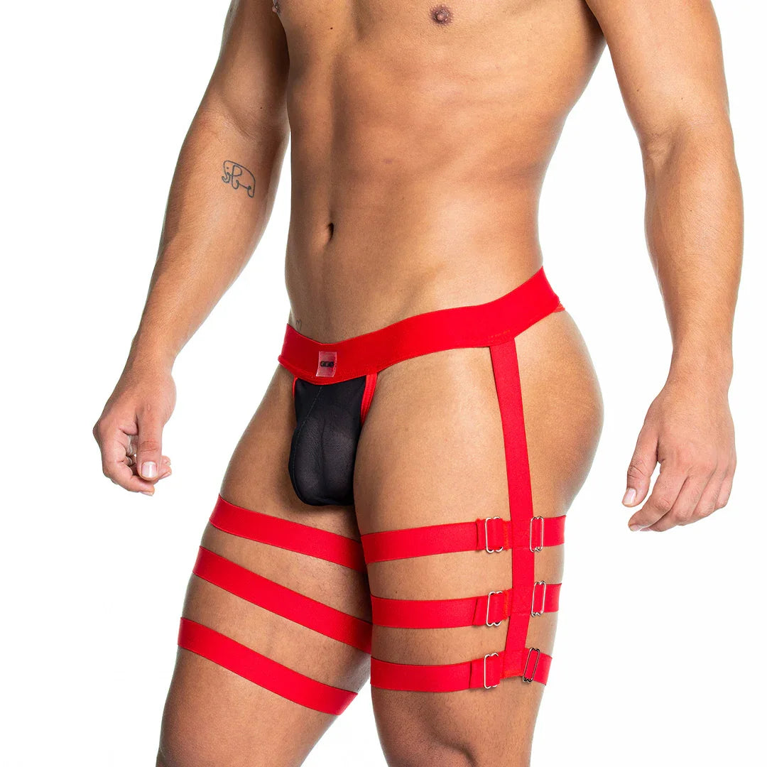 Skin Red Gelbert Belt by Gigo Underwear