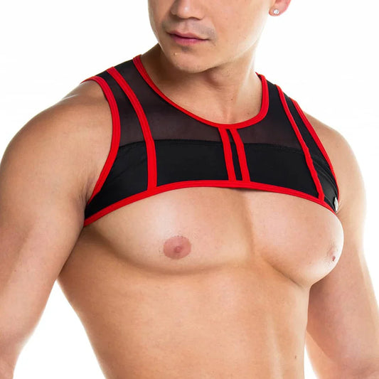 Skin Red Harness front view by Gigo Underwear