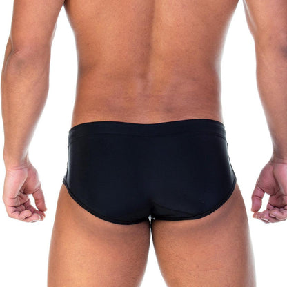 SOCCER BLACK SWIM BRIEF - Gigo Underwear & MensWear