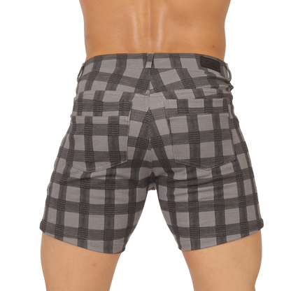SOCIAL GRAY SHORT - Men's Fetish Bodywear with Sexy Details