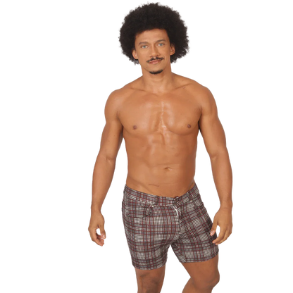 Social Red Short on model by Gigo Underwear