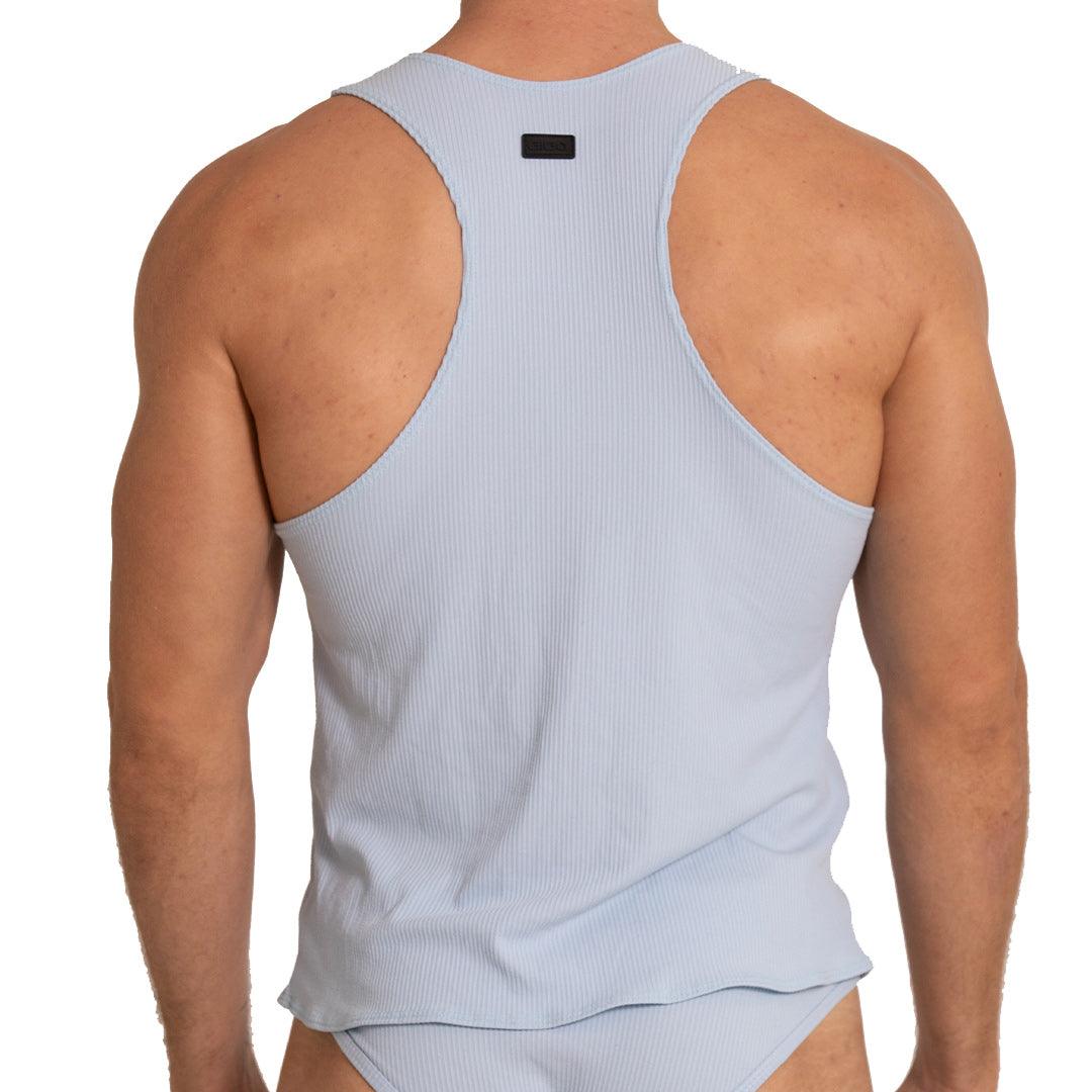 SOFT BLUE TANK - Gigo Underwear & MensWear