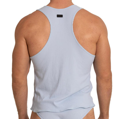 SOFT BLUE TANK - Gigo Underwear & MensWear