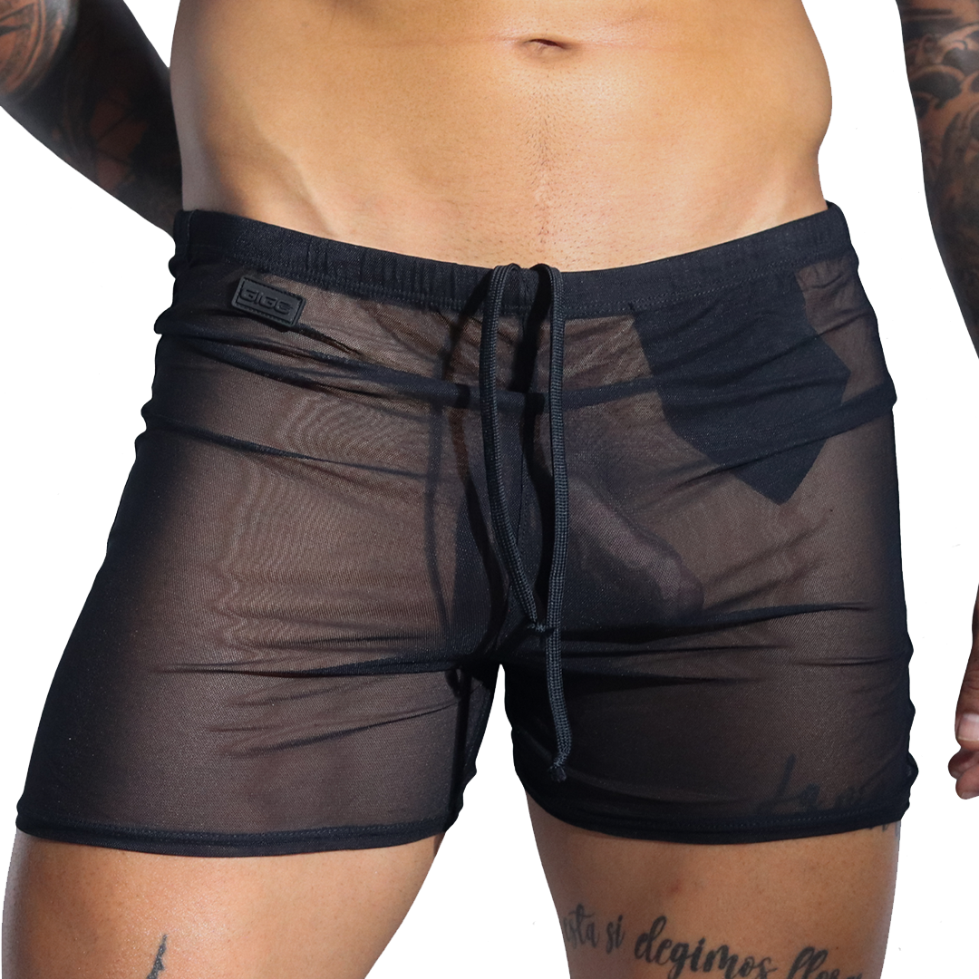 Spectrum Black Hot Shorts by Gigo Underwear