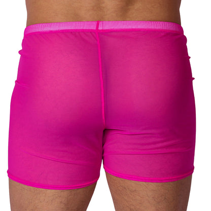 Spectrum Fuchsia Hot Shorts back view by Gigo Underwear
