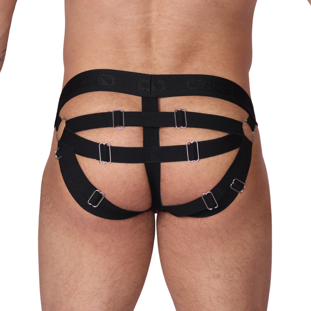 Spectrum Fuchsia Jockstrap back view by Gigo Underwear