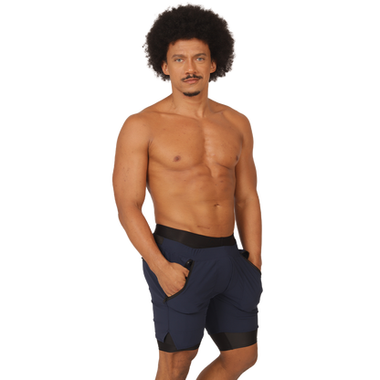 SPORTY BLUE SHORT - Men's Fetish Bodywear with Sexy Details