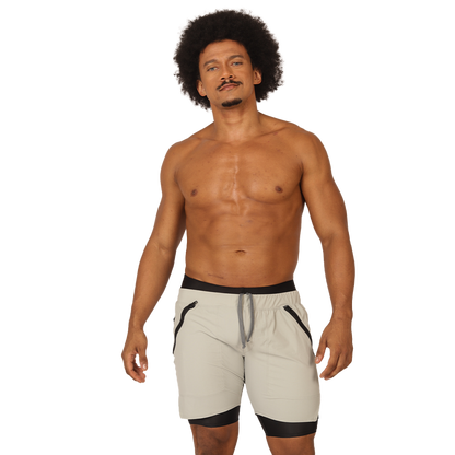 SPORTY GRAY SHORT - Men's Fetish Bodywear with Sexy Details