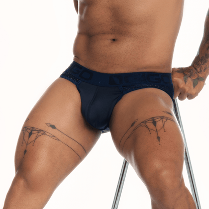 STRECH BLUE BRIEF - Gigo Underwear & MensWear