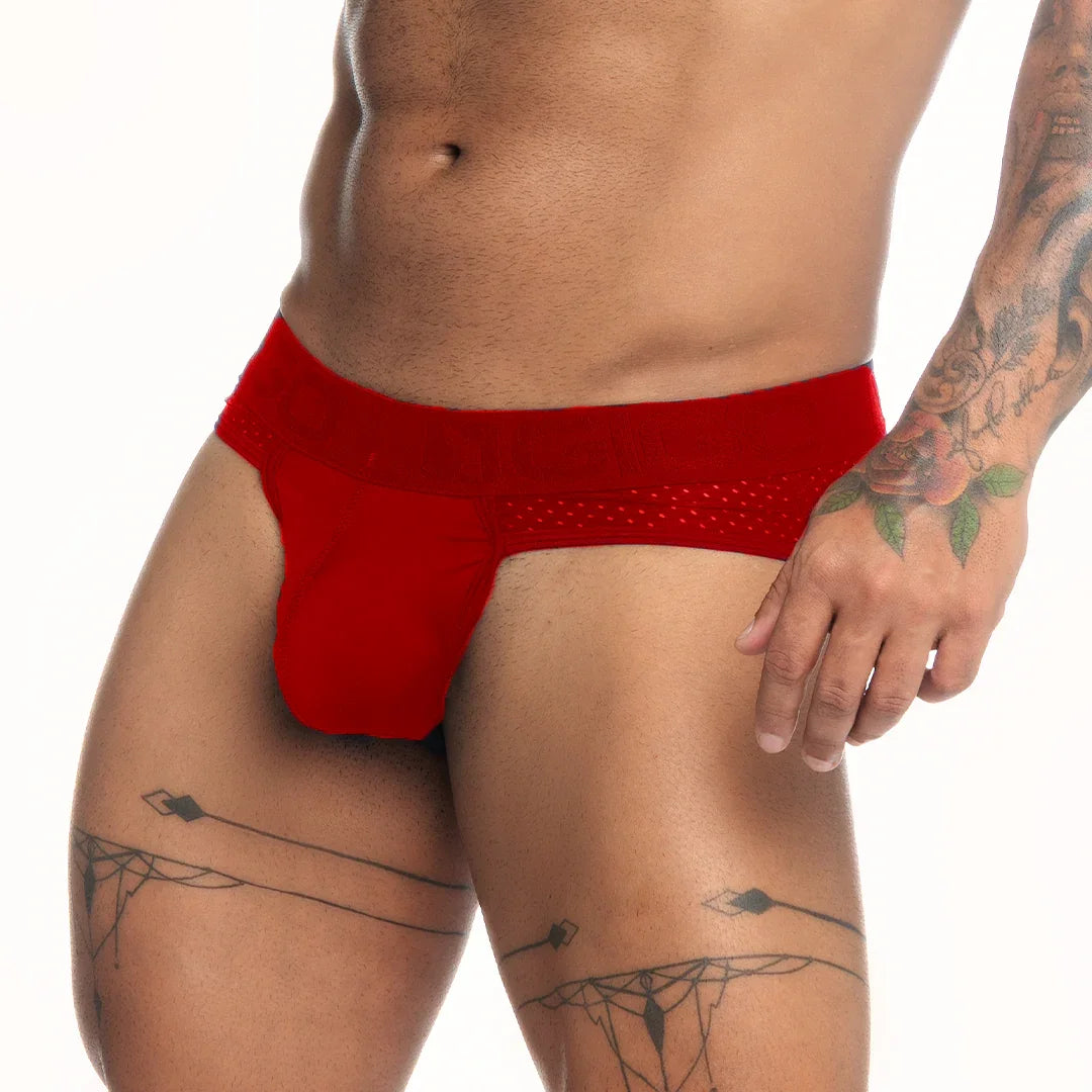 Strech Red Brief by Gigo Underwear