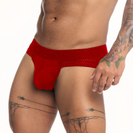 Strech Red Brief by Gigo Underwear