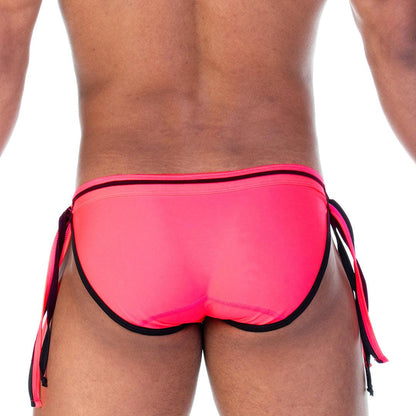 STRIP PINK SWIM BRIEF - Gigo Underwear & MensWear