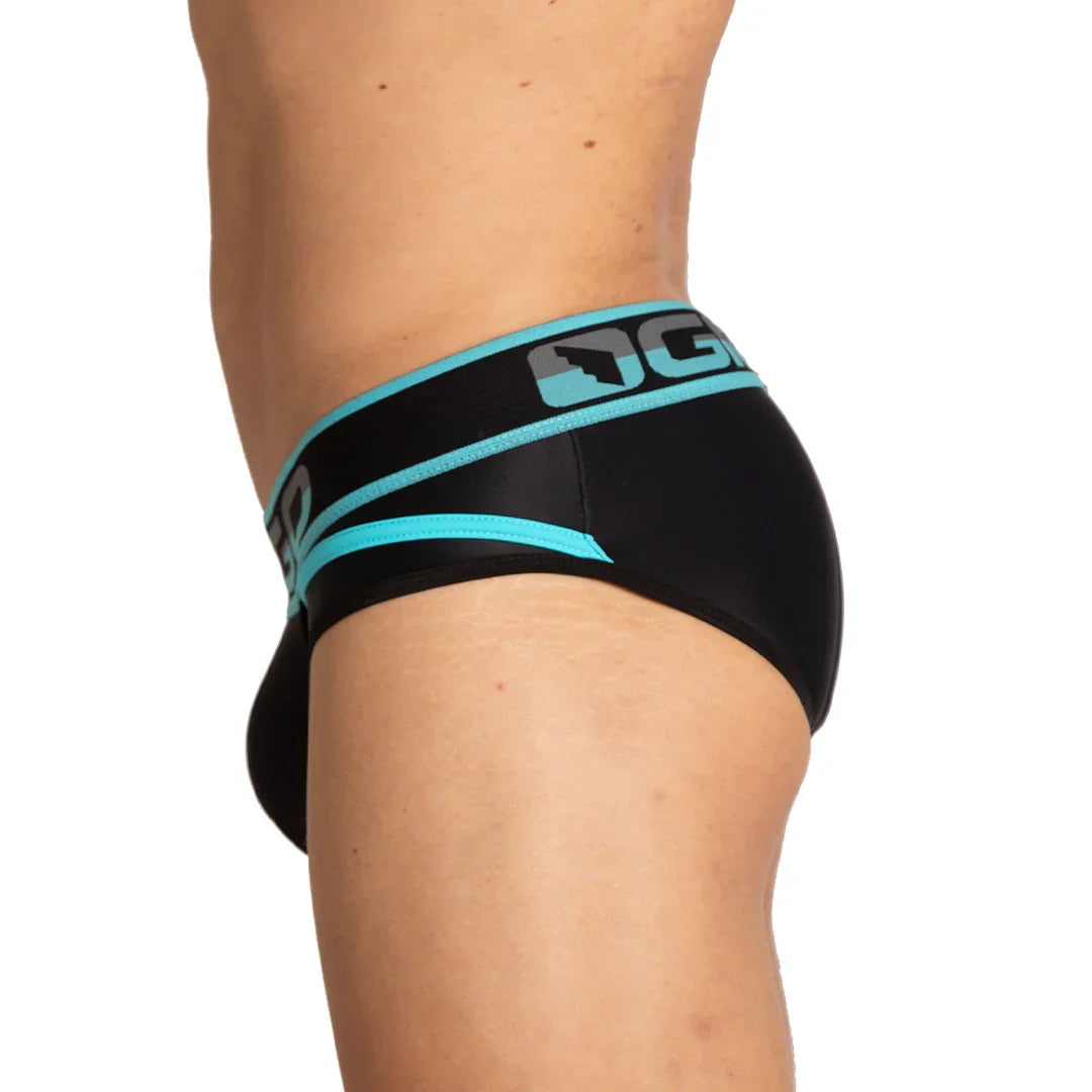 Style Black Brief front view by Gigo Underwear