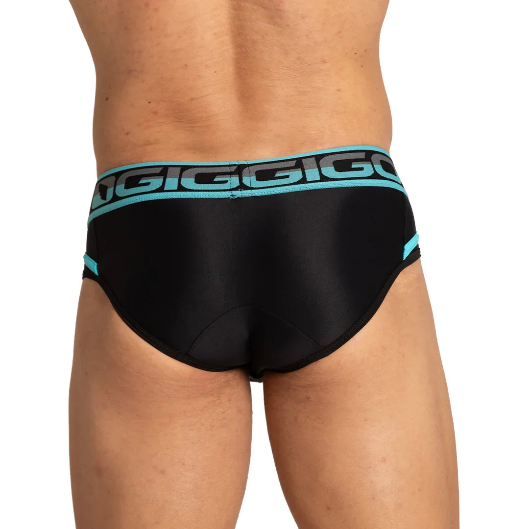 Style Black Brief back view by Gigo Underwear