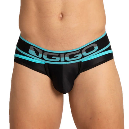 Style Black Brief on model by Gigo Underwear
