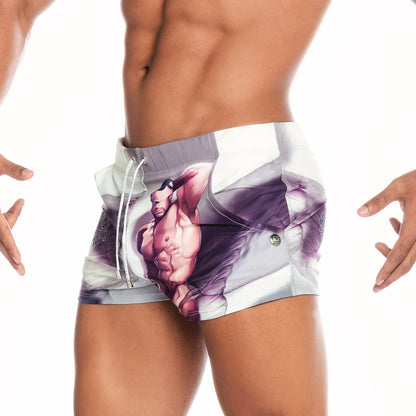 Super Daddy Brown Beachwear front view by Gigo Underwear
