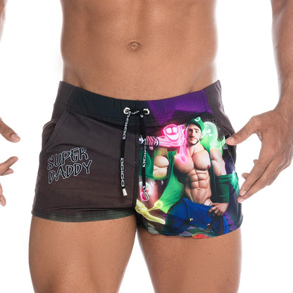 Super Daddy Purple Beachwear by Gigo Underwear